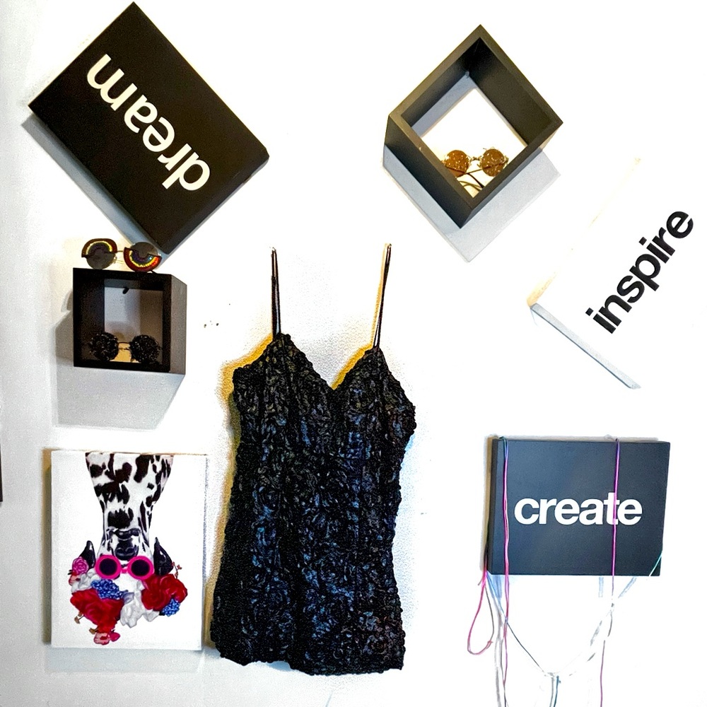 Black leather Fashion nova dress